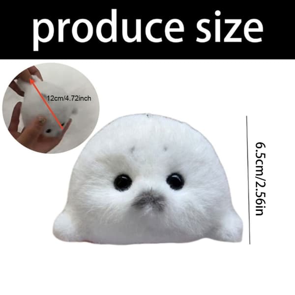Adorkable säl gosedjur stressleksak kontor sovrum prydnadskudde