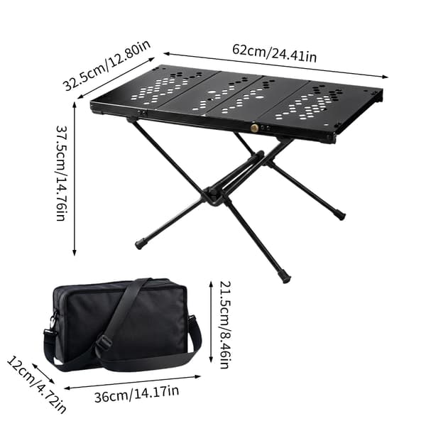 Camping Picnics Letvægts Foldbart Campingbord Pladsbesparende Picnics Bord