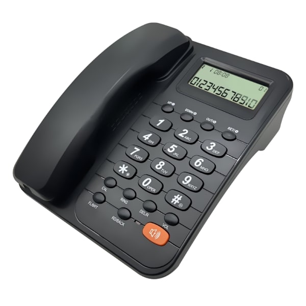 TX~T2029CID Stasjonær telefon Fast fasttelefon som anroper Viser ikke nødvendig batteri Stor knapp for hotell/kontor/hjemmetelefon