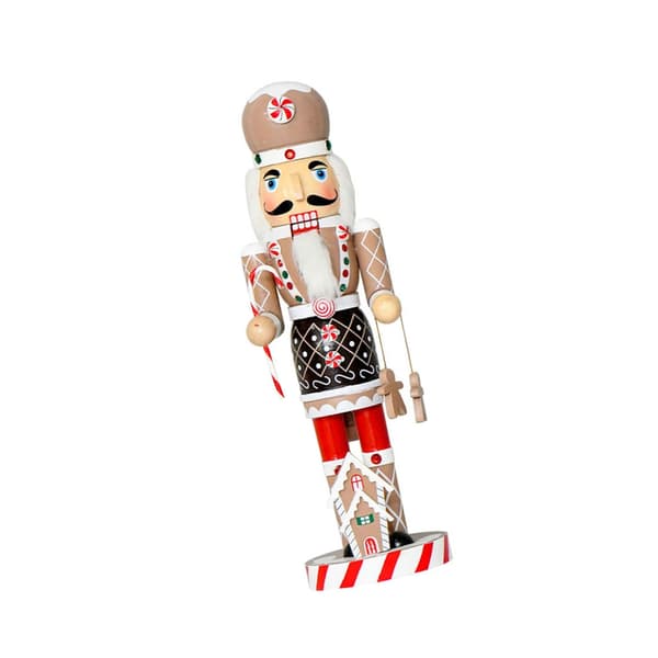 Jul-tema Träfigur 36 cm Handgjord Ornament