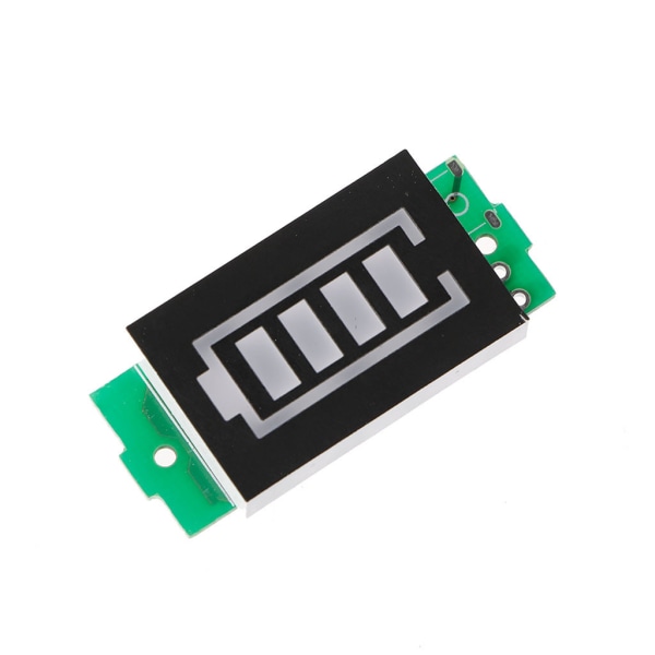 1S enkel 3,7V litiumbatterikapacitet 4,2V elfordonsbatteri Power Tester Li-ion-indikatormodul Blå display 1
