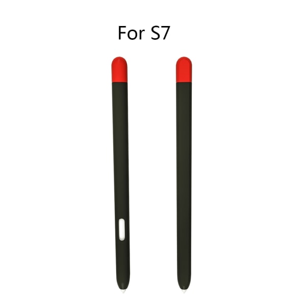 Mode flerfärgs mjuk silikon stylus för case för Tab S6 Lite/S7 Tablet för Touch Pen Cover