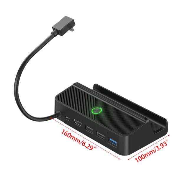 5 i 1 HDMI-kompatibel videoadapter för Steam Deck TV Video Converter Bärbar laddare Dockning för Steam Deck Console