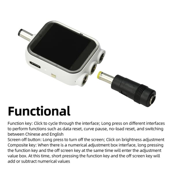 4.5-80V 6A 0-600W Digital Voltmeter Amperemeter Testare Snabbladdningsmonitor