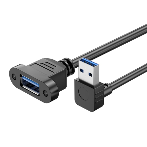 USB3.0 hane till hona kabel USB3.0 förlängningssladd 5 Gbps höghastighetsöverföring null - Right 2m