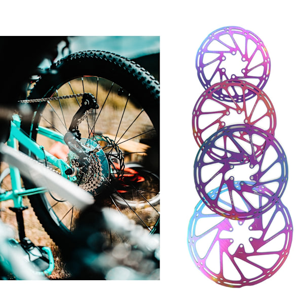 Steels Bikes Skivebremseskive til Cykler Mountainbikes Colorful 203mm