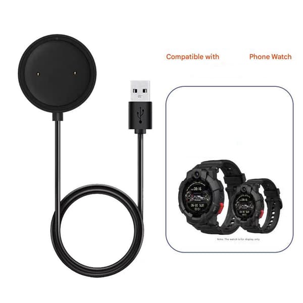 Bärbar Magnetisk USB-Laddningskabel för Color/S6/X1 Klocka, Resevänlig 1m