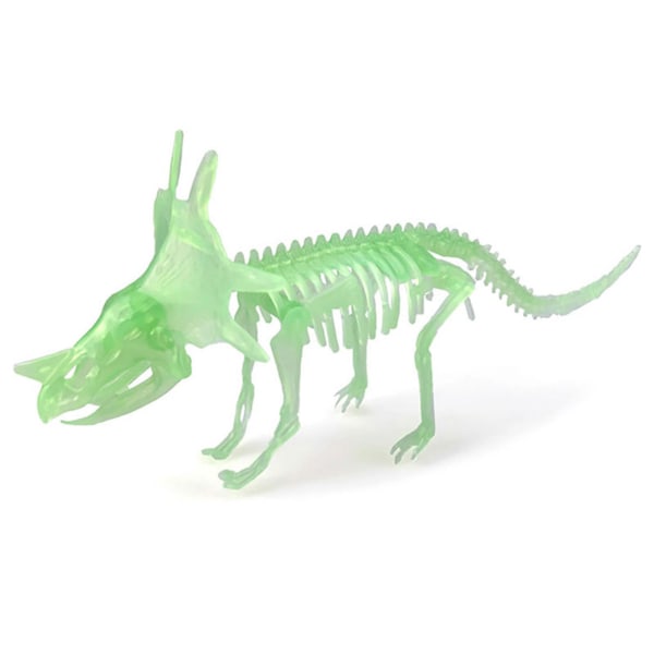 8-9'' Simulering Dinosaurie Skelettfigur Lysande PVC-modell Tyrannosaurus Dino Interactive Automobile Heminredning null - 8