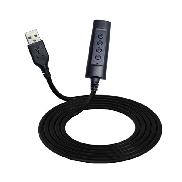3,5 mm till USB Ljudkort Volymkontroll Mikrofoner På Av-knapp Drivrutin Behövs Inte