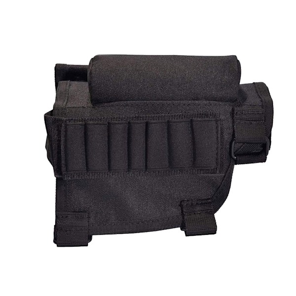 Buttstock Shells Holder Buttstock Opbevaring Patronholder Ammos Shell Holder Black Color