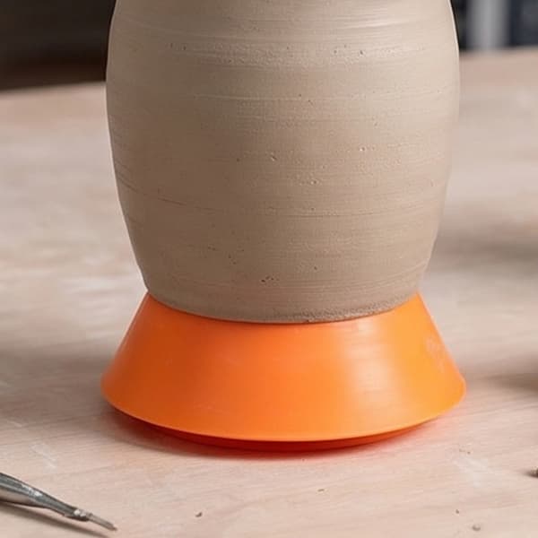 Orange Pottery Edges Smoothing Tool Halsformere til håndlavede lerkar
