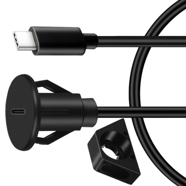USB3.0 Forlængerkabel USB Flush Mount Han til Hun Kabel til Køretøjer