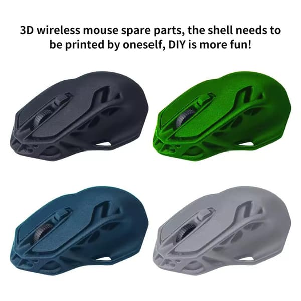 For Lab 3D-printing Trådløs Mus DIY Modell 3D-skriverdeler Datamaskindeler