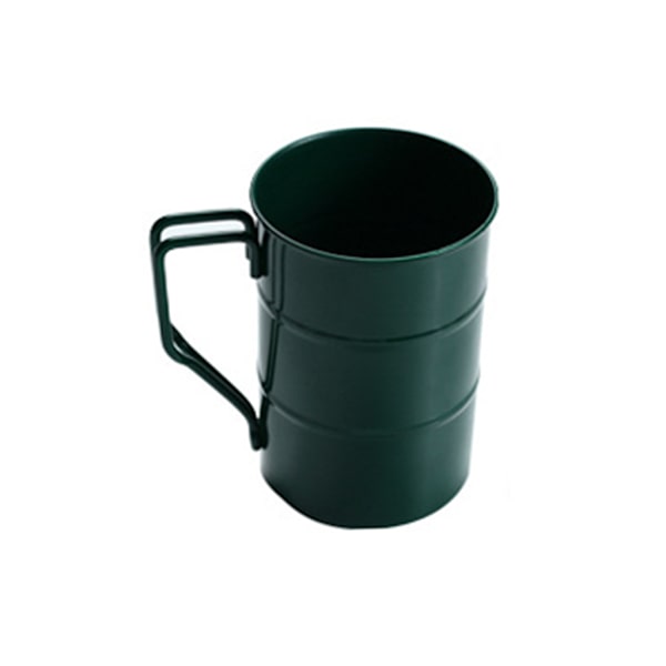 Nordic Style 400 ml Volume Coffee Cup Ruostumattomasta teräksestä Pyöreä Olutmuki Kahva Metallinen Teekuppi Travel Wine Cup Vesi Maito Mehu