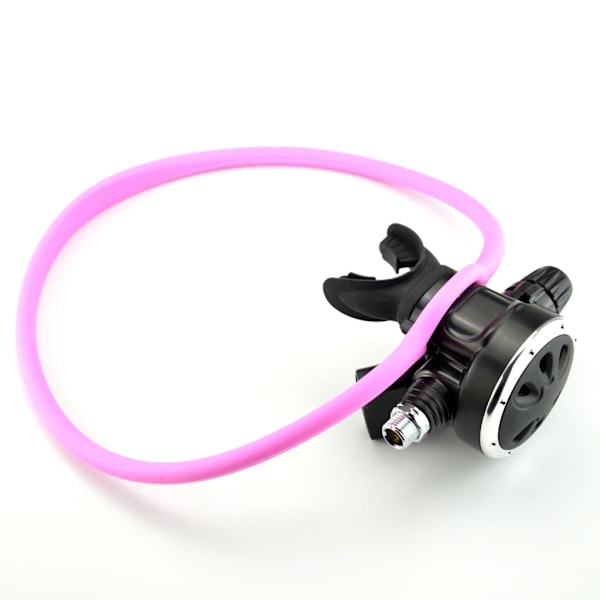 Munnstikk Regulator Halskjede Ringer Slanger Holder Fleksibelt Dykketilbehør Pink