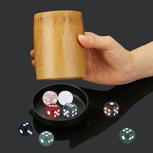 6-sidig tärning, standardspelstärning för brädspel, tärningsspel, matematiktärning, presenter K9 Red Glass