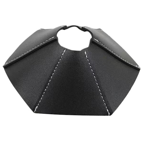 PU-läder lampskärm utomhuslampskärm ersättning camping spotlight skugga Black