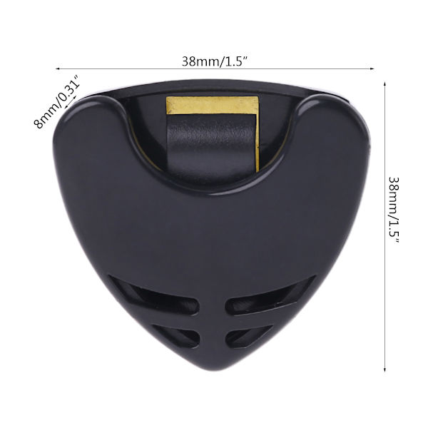 1 stk Guitar Pick Holder Plast Plectrum for Case Mediator Quick Storage Self Ad
