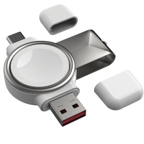 USB bärbar magnetisk trådlös laddare för Apple-Watch-iWatch Series 5/4/3/2/6/1