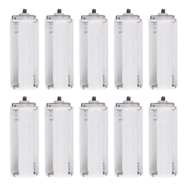 För ficklampa Torch-Toy 3AAA Parallell Adapter Batterihållare Case Box Omvandlare Cylindrisk typ Plast Batterier Rack null - 1 set of 10