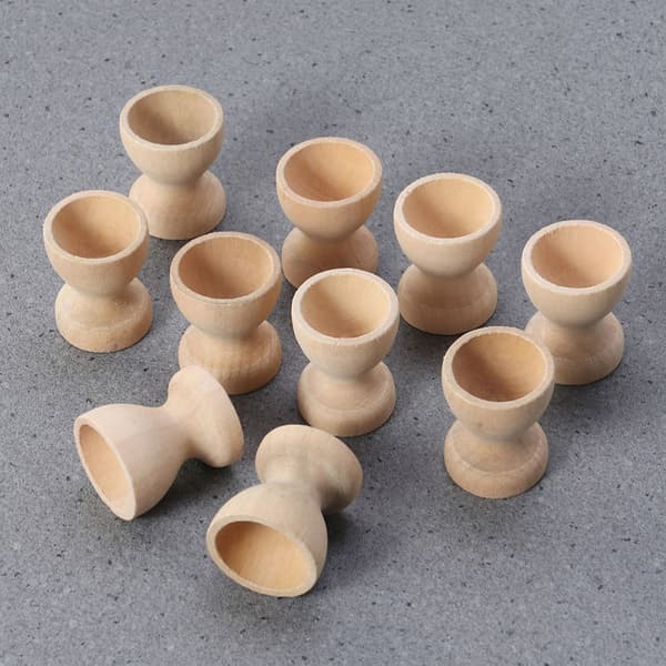 5 st/set Påskägg Koppar Ställ Bordsskiva Display Koppar Montessori Material