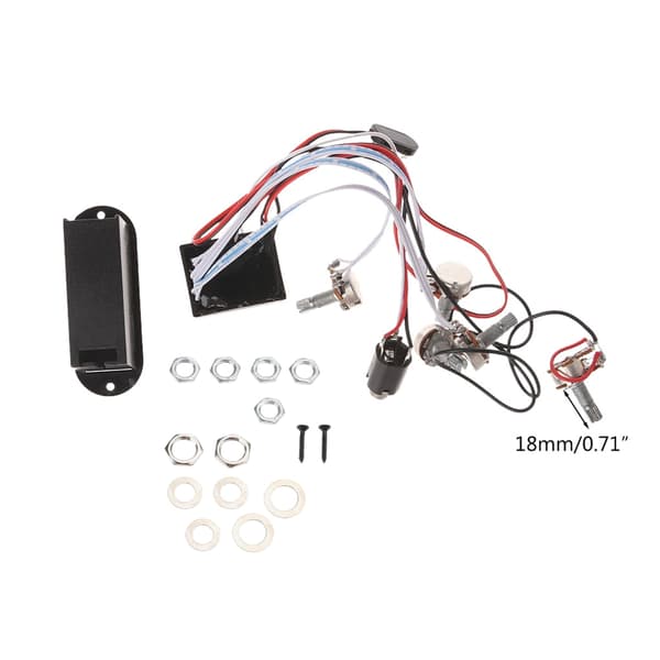 3-bands EQ förförstärkarkrets gitarr dubbel potentiometer för aktiv basmikrofon
