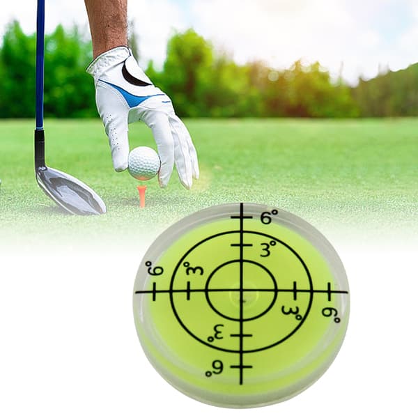 Golfboll Markör Plast Libeller Hög Precision Läsar Present för Golfare