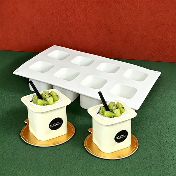 8-hulls yoghurtkopp silikonmousse kakeformer dessertform