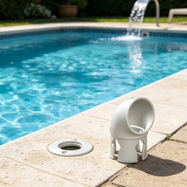 38 mm drejelig swimmingpool dyseindløbsfitting til udskiftning af pools