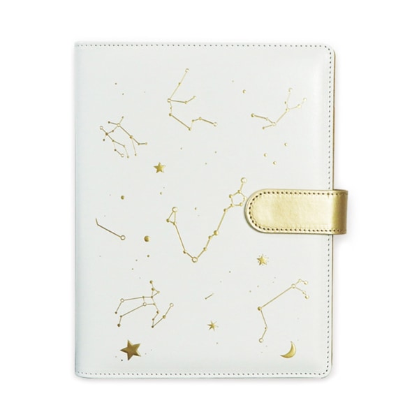 Business Notebook Lösblad Anteckningsbok Löstagbar innersida Constellations Journal Anteckningsbok Skrivpapper Anteckningsblock Black