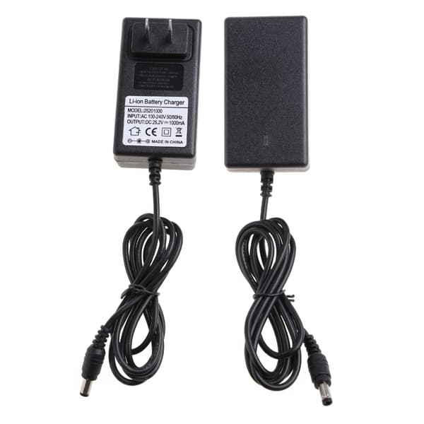 25.2V Lithium Batteri Oplader Strømadapter Bærbar Væglader Tilbehør