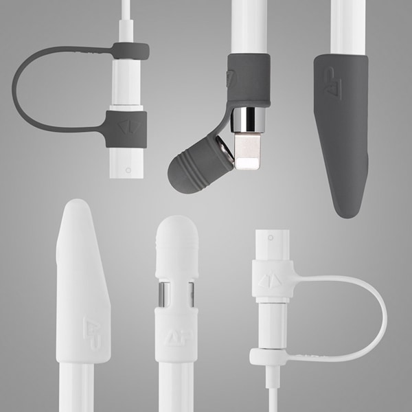 Cap +spetsskydd+ Kabeladapter Tether 3-delat kit för penna White