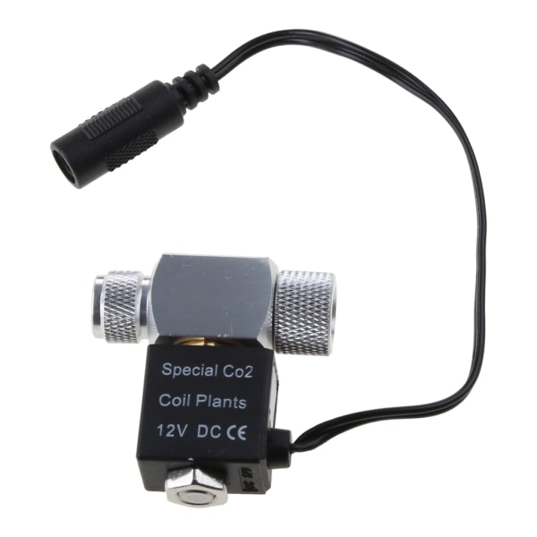 CO2-solenoid för ventil för DC 12V akvarium CO2-regulatorsystem Lågtemperaturmagnet för ventil för fisk för tank 1 EU