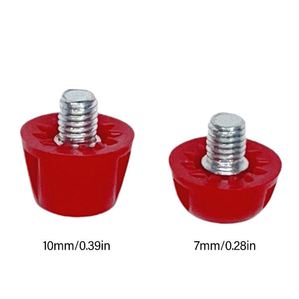 12 stk. plastfotballknotter, erstatningsknotter for fotballsko Pink 10mm