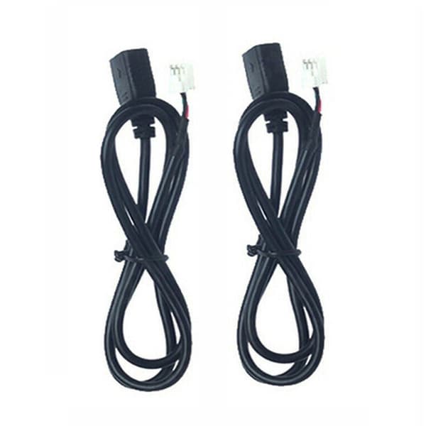 Bil elektronisk 4Pin+6Pin-stik USB-port Panelforlængerkabeladapterstik