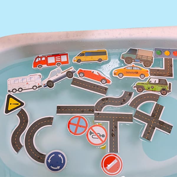 Køretøjer Skum Børne Badelegetøj Pædagogisk Flydende Badekar Trafik Førskolelegetøj
