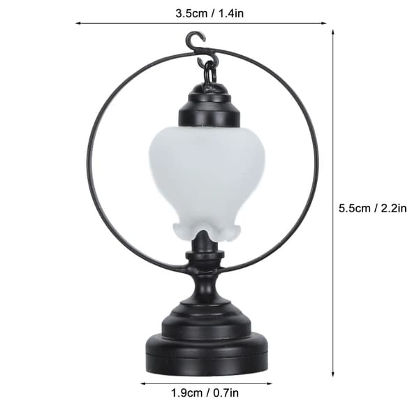 Miniature Bordlampe Model Dukkehus Tilbehør Rollespil Møbler