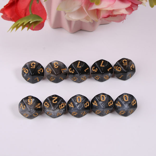 Monipuoliset noppakuutiot 15mm RPG-noppakuutiot Perhejuhla Lasten peli Noppakuutiot Kotitalous 8
