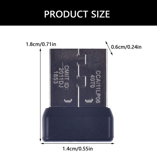 USB-musemottaker for G304 G305-museadapter – uavbrutt opplevelse