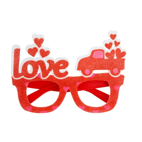 Alla hjärtans dag dekorativa glasögon för fest semester bröllop födelsedag tillbehör null - 9
