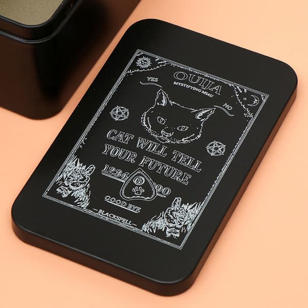 Rektangulær Tarot-boks Organizer Spillkort Oppbevaringsboks Penger Mynt Bæreveske