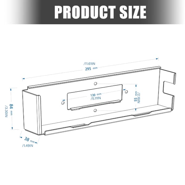 Utrymmesbesparande väggfästen med säker ventilation för P4 Original-modell