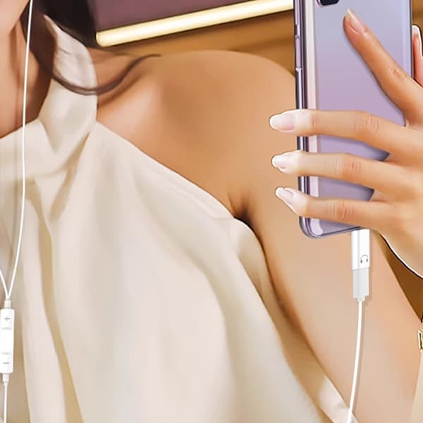 Lyd Type C til 8Pin Adapter til Telefon til Hovedtelefon Tilslutning