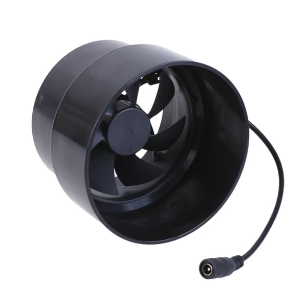 PVC Ventilator 12V 110mm-100mm til Hønsehus Drivhus Stille Drift