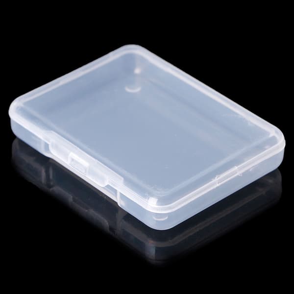 Rektangulär Förvaringslåda i Plast Klar Transparent Behållare Organizer