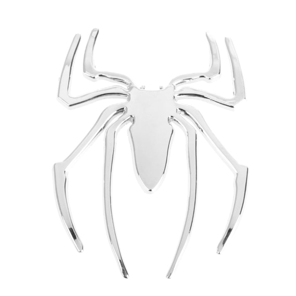 3D-bilklistermärke HOT Universal Metal Spider Emblem Chrome Motor Decal Ornament