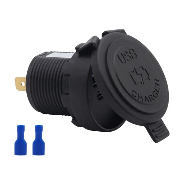 USB A & Type-C Lataussovitin Vedenkestävä Lataussovitin Pistorasia 12-24V