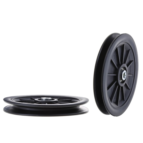 Nylonlagerremskiva, rund svart hjul kabel gym fitness utrustning delar Diameter 90mm