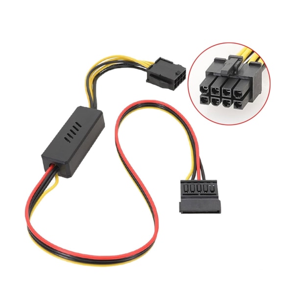 Hållbarhet CPU 8PIN till SATA-adaptrar Kabeldelare Kabel 8PIN hona /SATA-gränssnitt Power 50cm/19.69in null - C