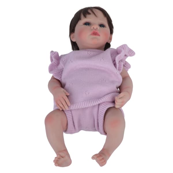 Söt Reborns Flickdocka med Napp & Blöja Simulering Babyleksaksdocka Babydocka